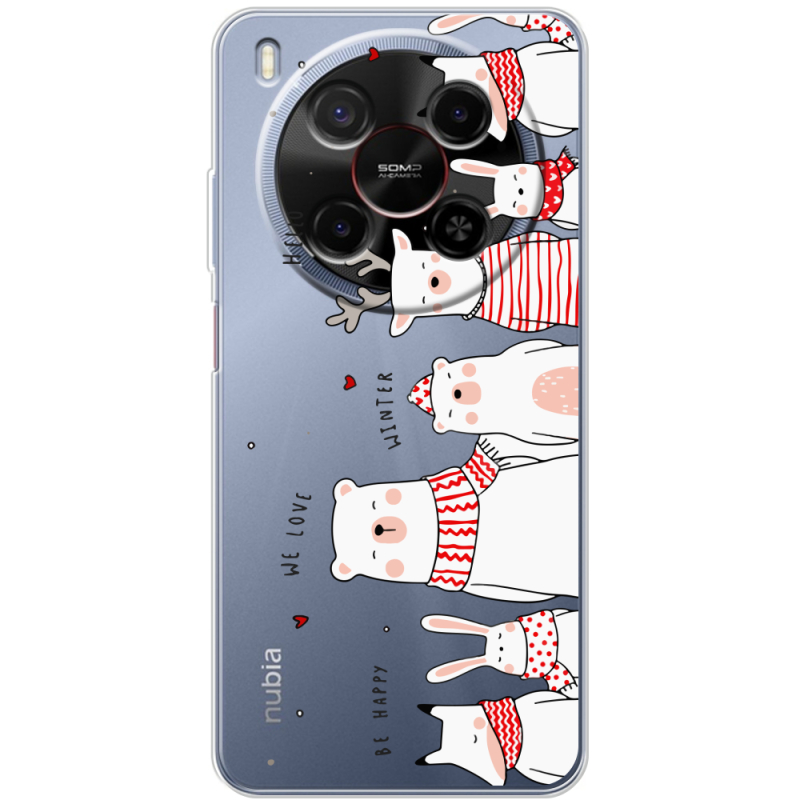 Прозорий чохол BoxFace Nubia V70 Max The Friendly Beasts