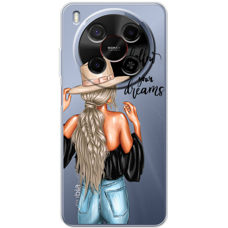 Прозорий чохол BoxFace Nubia V70 Max Follow Your Dreams