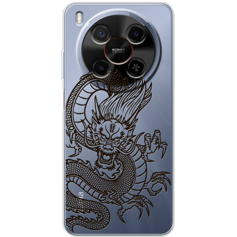 Прозорий чохол BoxFace Nubia V70 Max Chinese Dragon