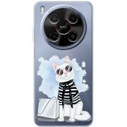 Прозорий чохол BoxFace Nubia V70 Max Cat Style