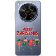 Прозорий чохол BoxFace Nubia V70 Max Merry Christmas