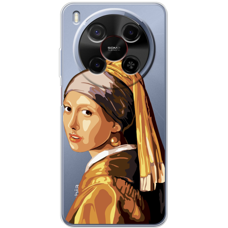 Прозорий чохол BoxFace Nubia V70 Max Девушка с жемчужной серёжкой