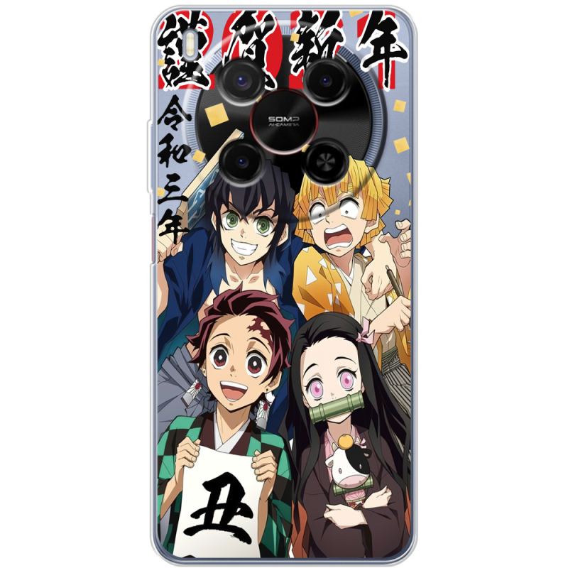 Прозорий чохол BoxFace Nubia V70 Max Незуко та друзі