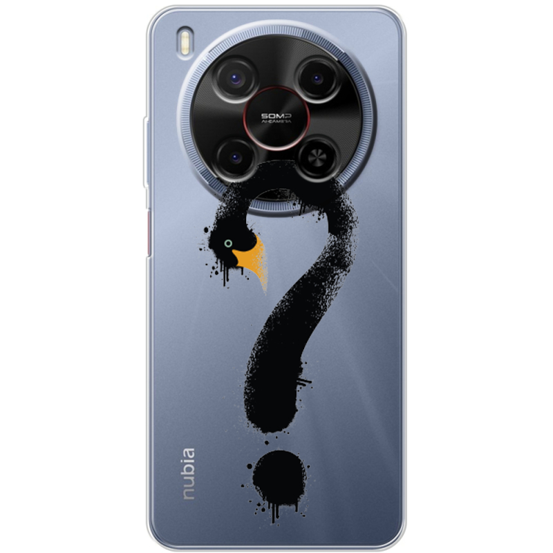 Прозорий чохол BoxFace Nubia V70 Max Swan question
