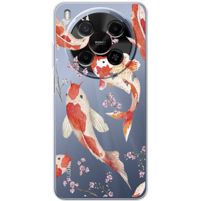 Прозорий чохол BoxFace Nubia V70 Max Japanese Koi Fish