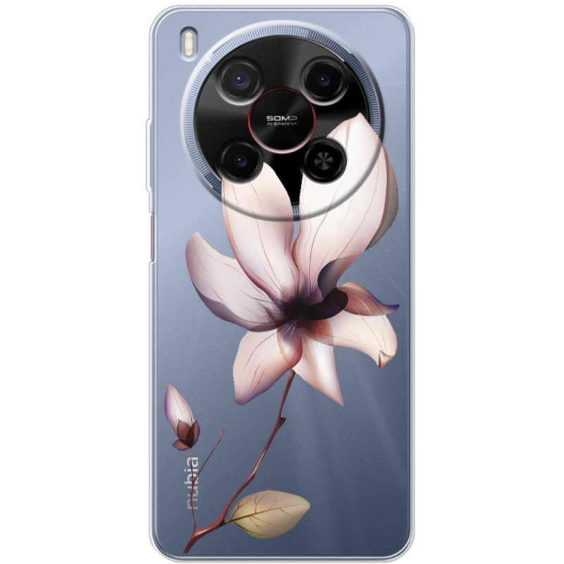 Прозорий чохол BoxFace Nubia V70 Max Magnolia