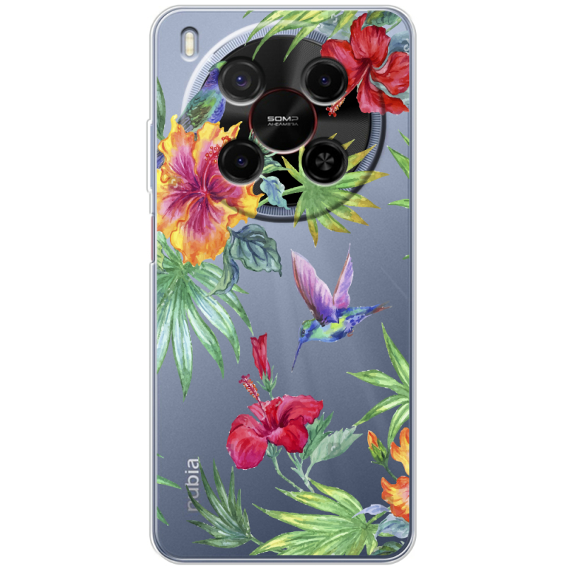 Прозорий чохол BoxFace Nubia V70 Max Tropical