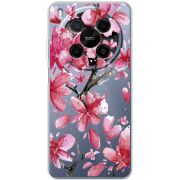 Прозорий чохол BoxFace Nubia V70 Max Pink Magnolia