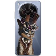 Прозорий чохол BoxFace Nubia V70 Max Steampunk Cat