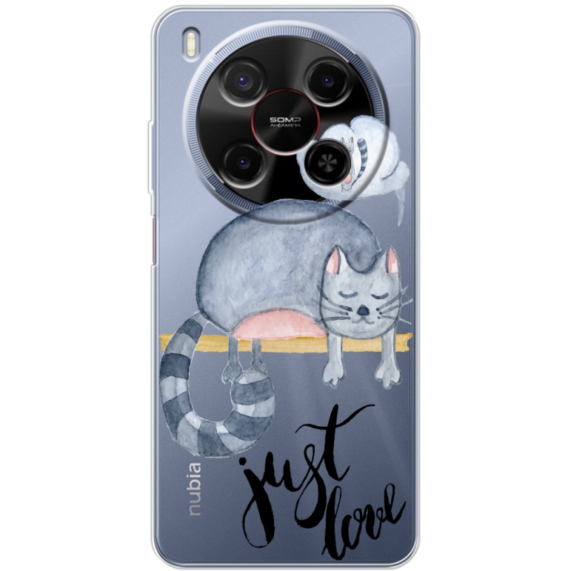 Прозорий чохол BoxFace Nubia V70 Max Just Love