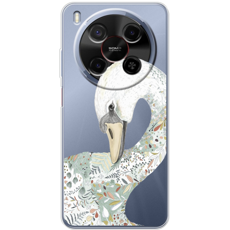 Прозорий чохол BoxFace Nubia V70 Max Swan