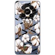 Прозорий чохол BoxFace Nubia V70 Max Cotton flowers