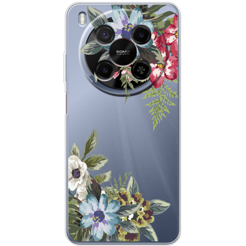 Прозорий чохол BoxFace Nubia V70 Max Floral