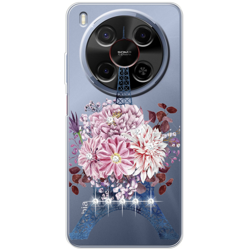 Чохол зі стразами Nubia V70 Max Eiffel Tower