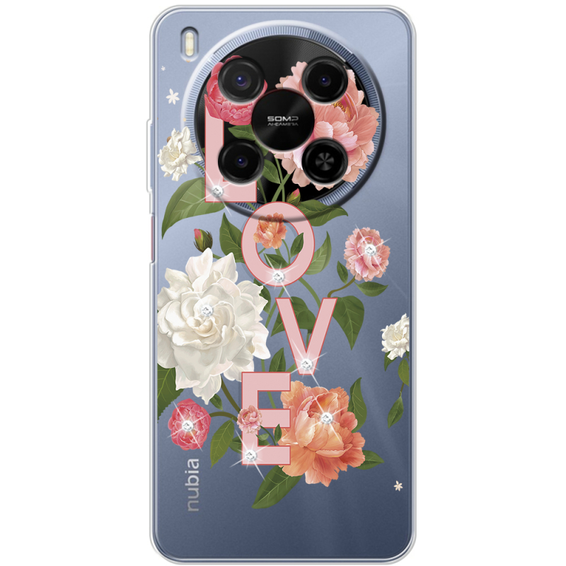 Чохол зі стразами Nubia V70 Max Love