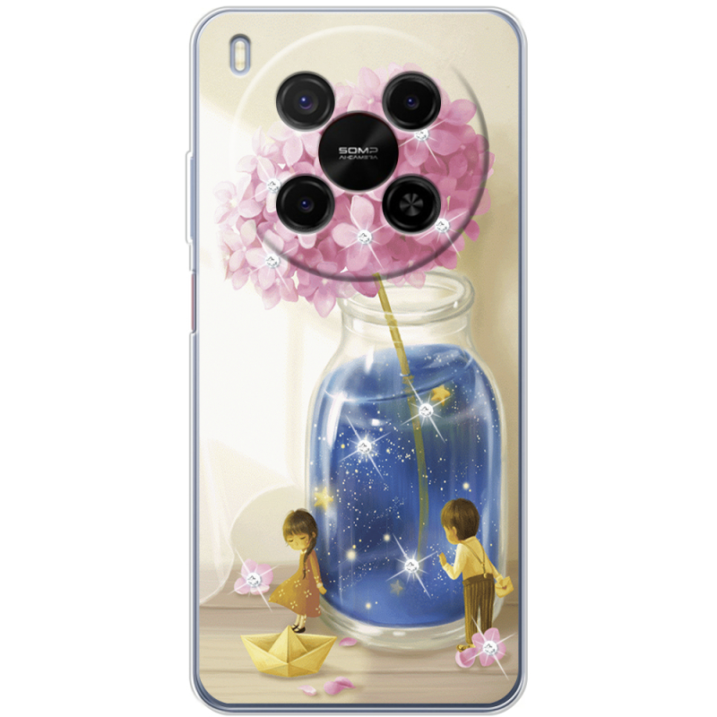 Чохол зі стразами Nubia V70 Max Little Boy and Girl