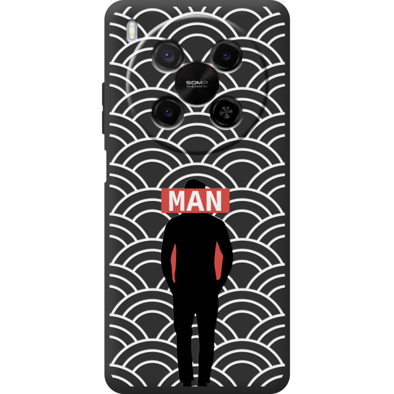 Чорний чохол BoxFace Nubia V70 Max Man Pattern