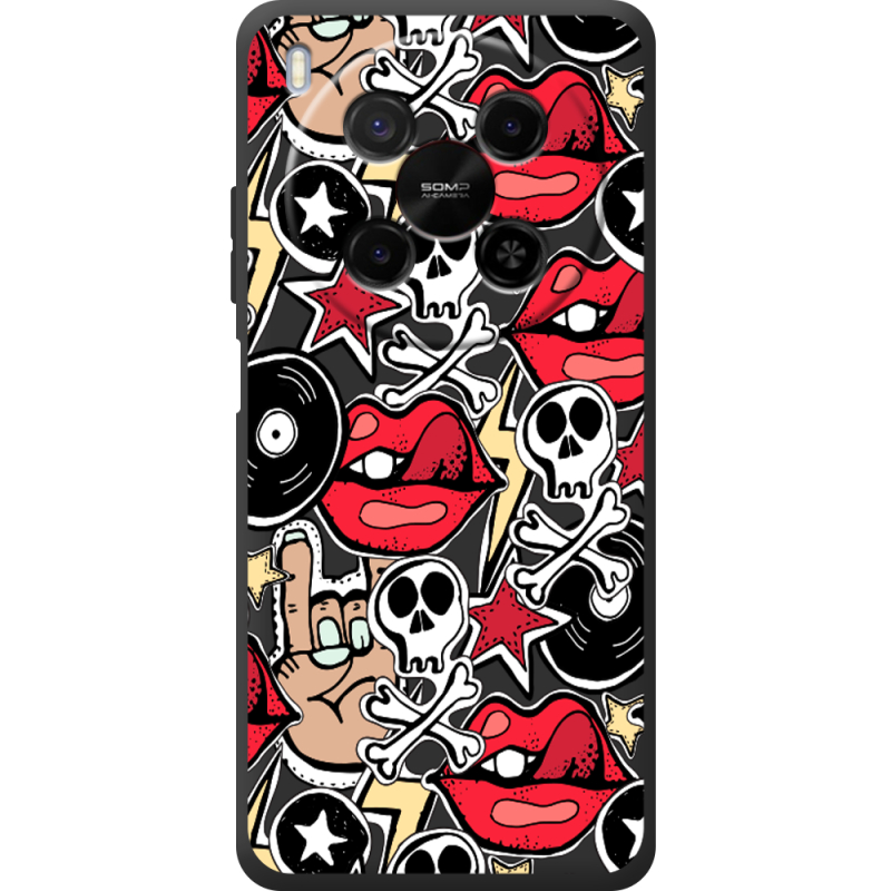 Чорний чохол BoxFace Nubia V70 Max Rock Graffiti