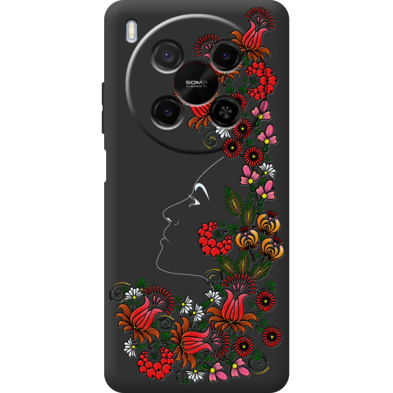 Чорний чохол BoxFace Nubia V70 Max 3D Ukrainian Muse