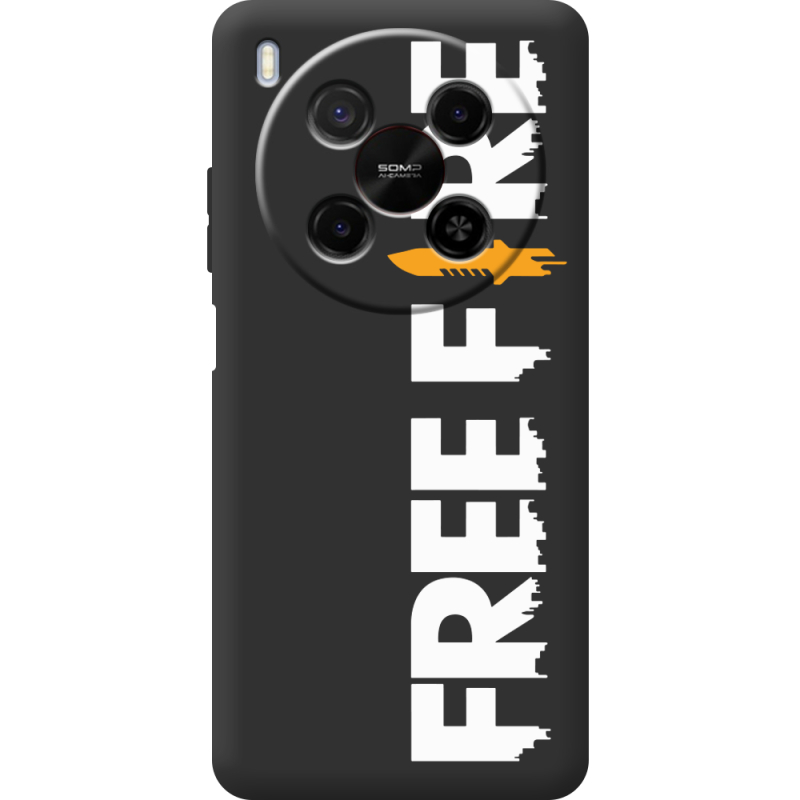 Чорний чохол BoxFace Nubia V70 Max Free Fire White Logo