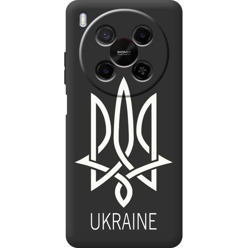 Чорний чохол BoxFace Nubia V70 Max Тризуб монограмма ukraine