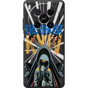 Чорний чохол BoxFace Nubia V70 Max Привид Києва в дії