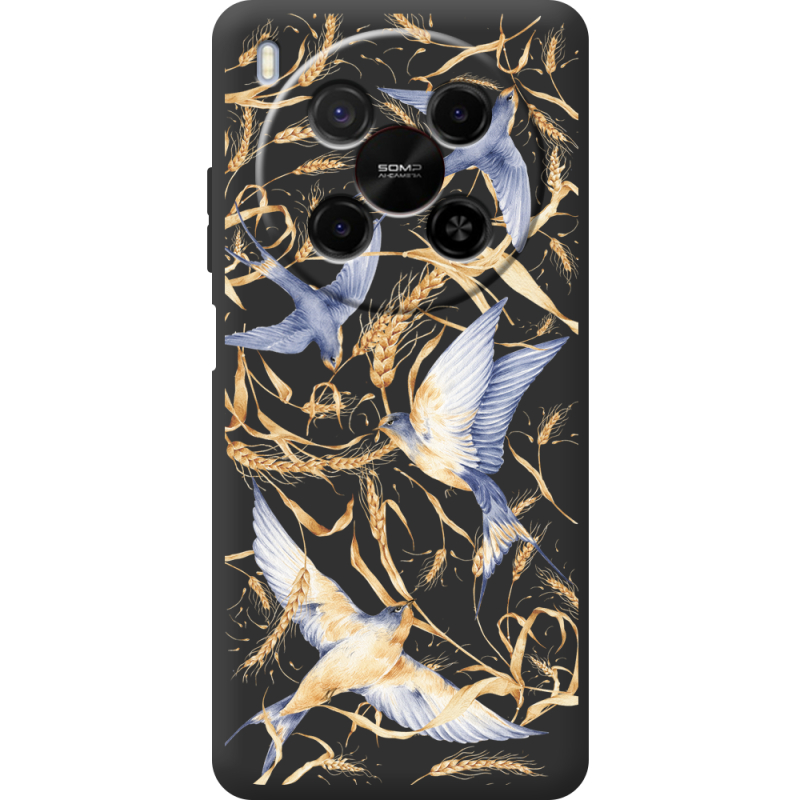 Чорний чохол BoxFace Nubia V70 Max Ластівки