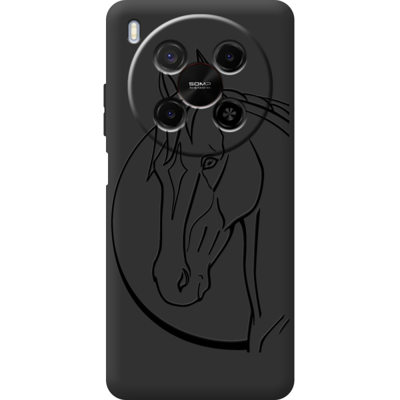 Чорний чохол BoxFace Nubia V70 Max Horse