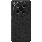 Чорний чохол BoxFace Nubia V70 Max Leaves