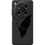 Чорний чохол BoxFace Nubia V70 Max Wolf and Raven