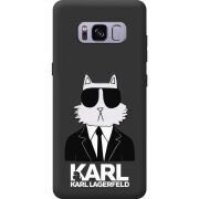 Чорний чохол BoxFace Samsung Galaxy S8 (G950) Cat in Black