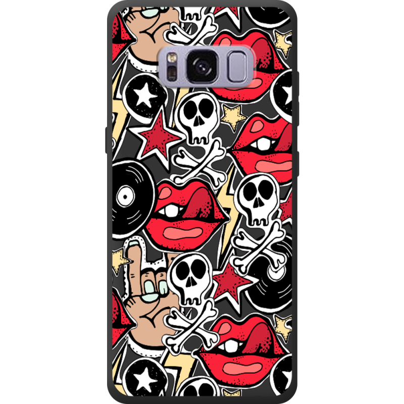 Чорний чохол BoxFace Samsung Galaxy S8 (G950) Rock Graffiti