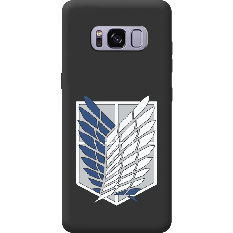 Чорний чохол BoxFace Samsung Galaxy S8 (G950) Атака Титанов Крылья Свободы