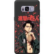Чорний чохол BoxFace Samsung Galaxy S8 (G950) Атака Титанов Леви