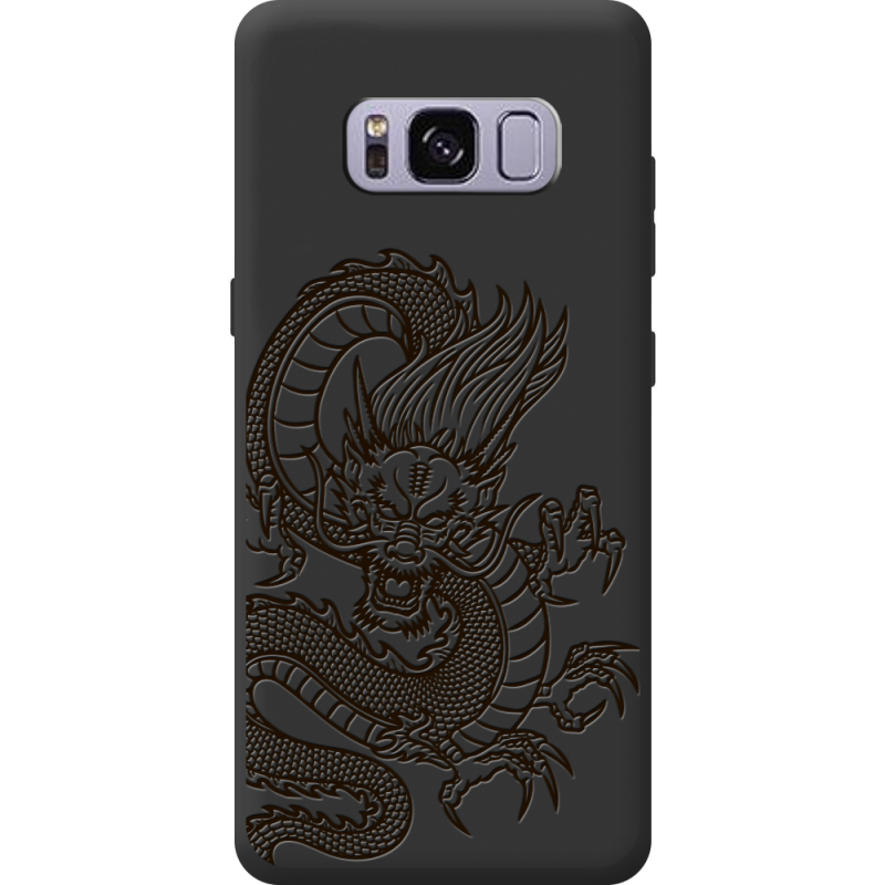 Чорний чохол BoxFace Samsung Galaxy S8 (G950) Chinese Dragon