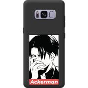 Чорний чохол BoxFace Samsung Galaxy S8 (G950) Attack On Titan - Ackerman