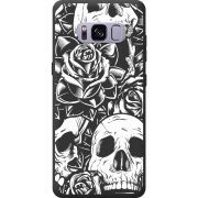Чорний чохол BoxFace Samsung Galaxy S8 (G950) Skull and Roses