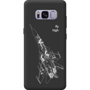 Чорний чохол BoxFace Samsung Galaxy S8 (G950) Військовий літак