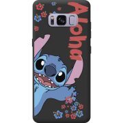 Чорний чохол BoxFace Samsung Galaxy S8 (G950) Гавайський гість Stich