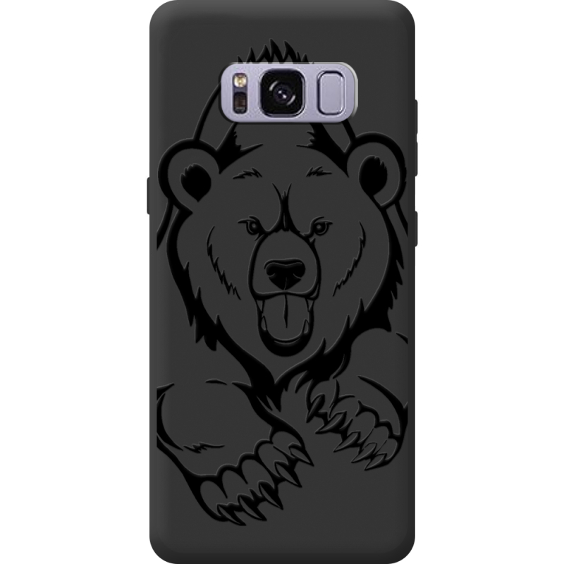 Чорний чохол BoxFace Samsung Galaxy S8 (G950) Grizzly Bear