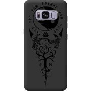 Чорний чохол BoxFace Samsung Galaxy S8 (G950) Hugin and Munin