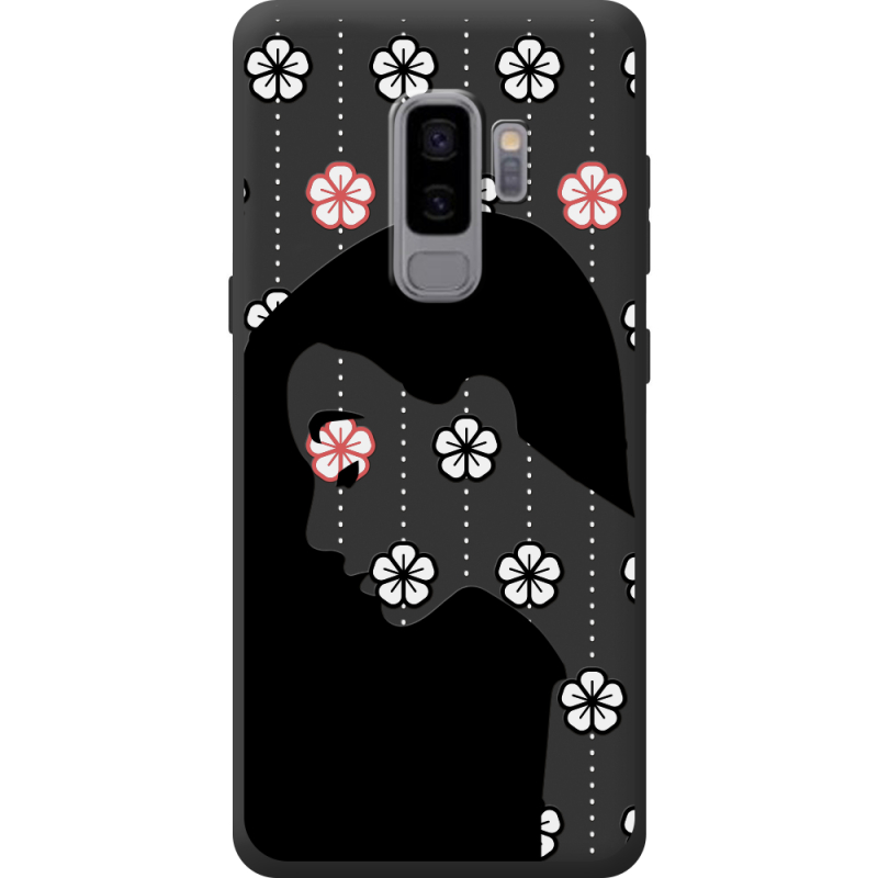Чорний чохол BoxFace Samsung Galaxy S9 Plus (G965) Flower Hair
