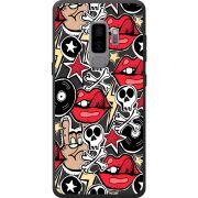 Чорний чохол BoxFace Samsung Galaxy S9 Plus (G965) Rock Graffiti