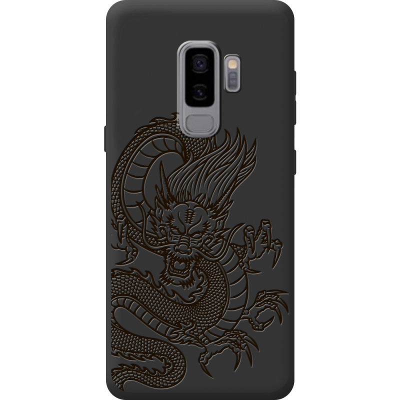 Чорний чохол BoxFace Samsung Galaxy S9 Plus (G965) Chinese Dragon