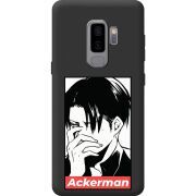 Чорний чохол BoxFace Samsung Galaxy S9 Plus (G965) Attack On Titan - Ackerman