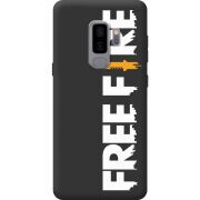 Чорний чохол BoxFace Samsung Galaxy S9 Plus (G965) Free Fire White Logo