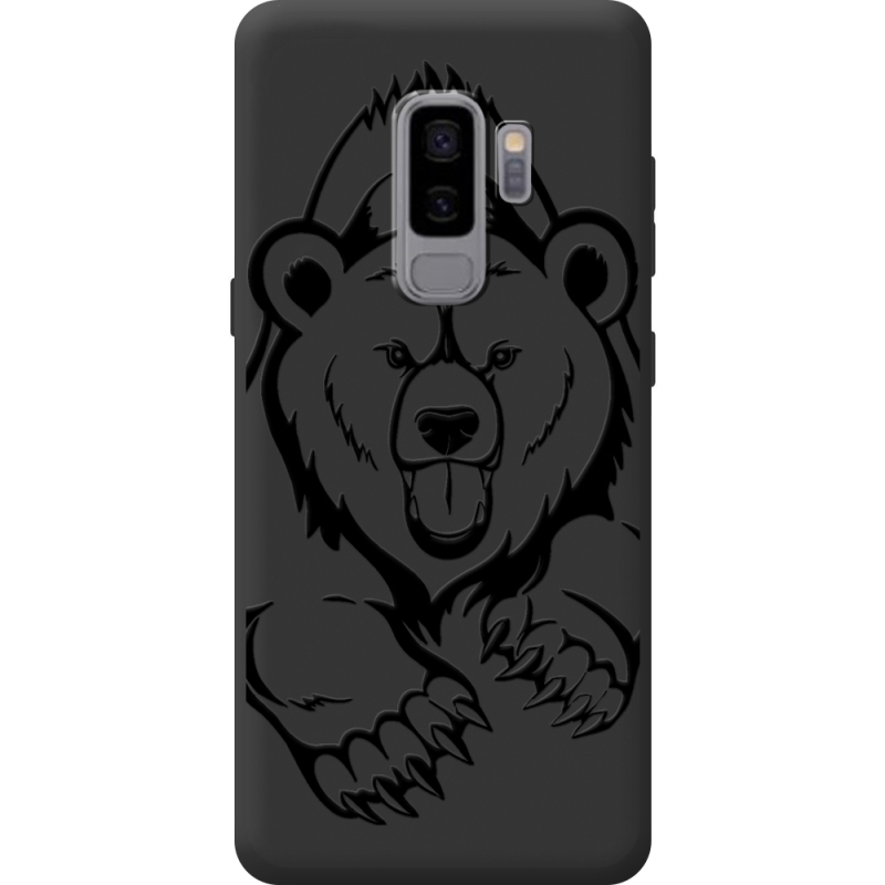 Чорний чохол BoxFace Samsung Galaxy S9 Plus (G965) Grizzly Bear