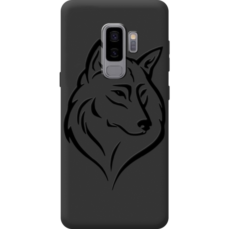 Чорний чохол BoxFace Samsung Galaxy S9 Plus (G965) Wolf