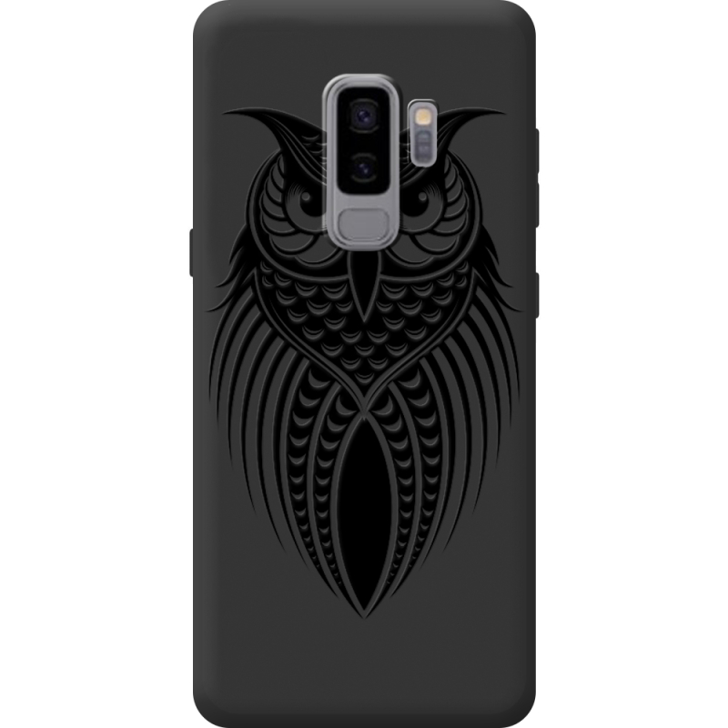 Чорний чохол BoxFace Samsung Galaxy S9 Plus (G965) Owl