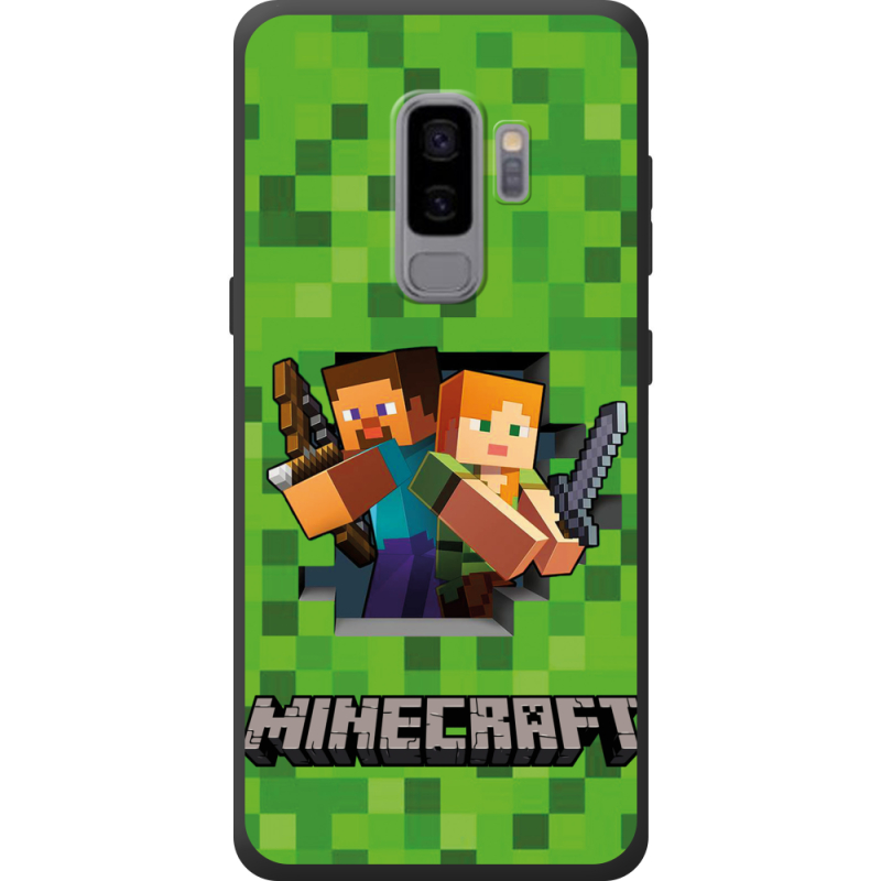 Чехол Uprint Samsung G965 Galaxy S9 Plus Майнкрафт Стів і Алекс